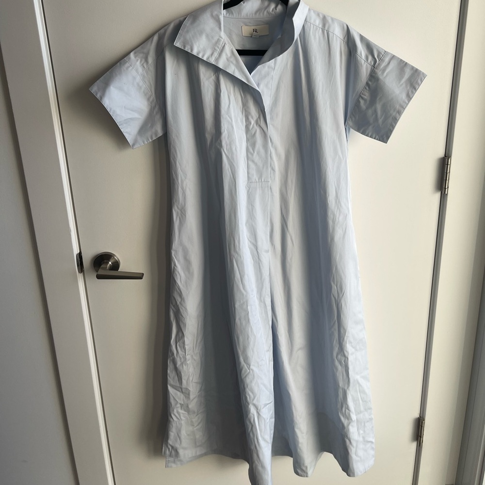 Banana Republic Light Blue Maxi Shirt Dress